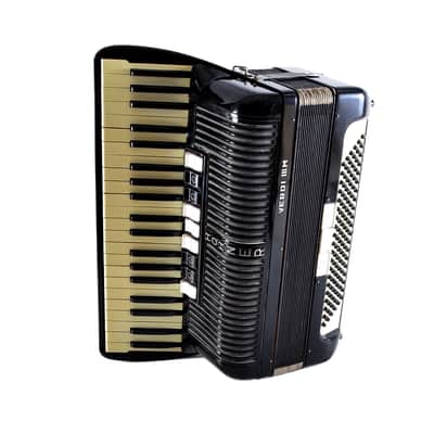 Vintage Top German Made LMM Accordion Hohner Verdi III M - 120 bass, 12 switches + Original Hard Case & Straps image 9