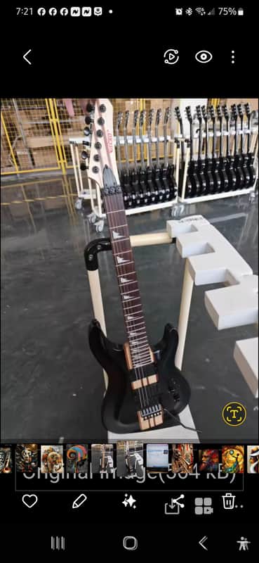Gecko lead Guitar w/Floyd Rose Bridge. Gecko 2025 - Black Ash Mahogany Maple image 1