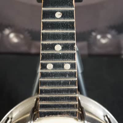 Vintage Banjolele w/ Metal Back & F-Holes image 5