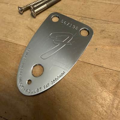 1974 Fender Stratocaster 3 bolt Neck Plate Telecaster ORIGINAL vintage with screws image 1