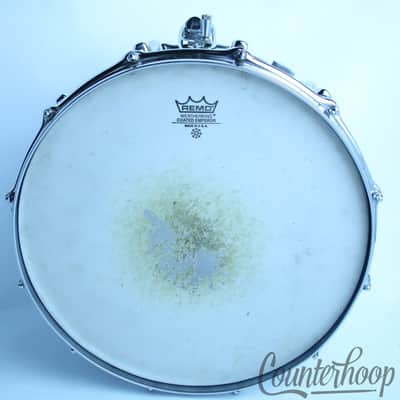 Slingerland 14x9"Magnum Snare Drum TDR 12-Lug 5ply Maple Chrome Wood Vintage 80s image 9