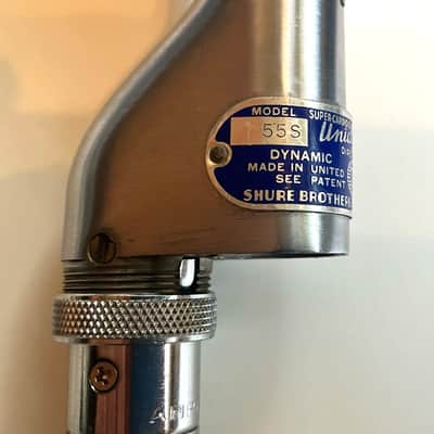 Vintage Shure 55S Unidirectional Dynamic "Elvis" Microphone w/Cable - Very Nice! image 3