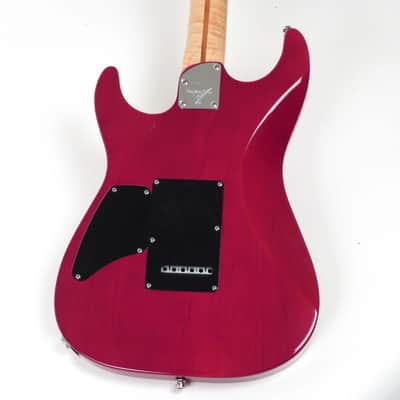 2000 Fender Showmaster FMT Custom Shop - Bing Cherry Transparent - Carved Flame Top Strat - COA and Case image 14