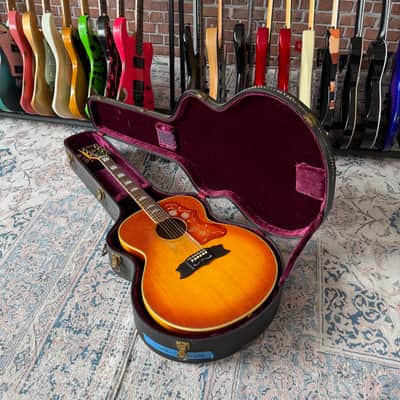 Used Gibson J-200 Artist Jumbo Acoustic Guitar - Sunburst w/OHSC image 9