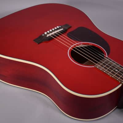 2025 Gibson J-45 Standard Left-Handed Acoustic-Electric | Cherry Finish W/OHSC image 9