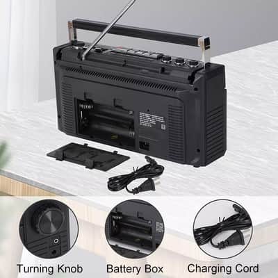 Retro Meets Modern – Stereo Portable Boombox for Musicians & Collectors image 3