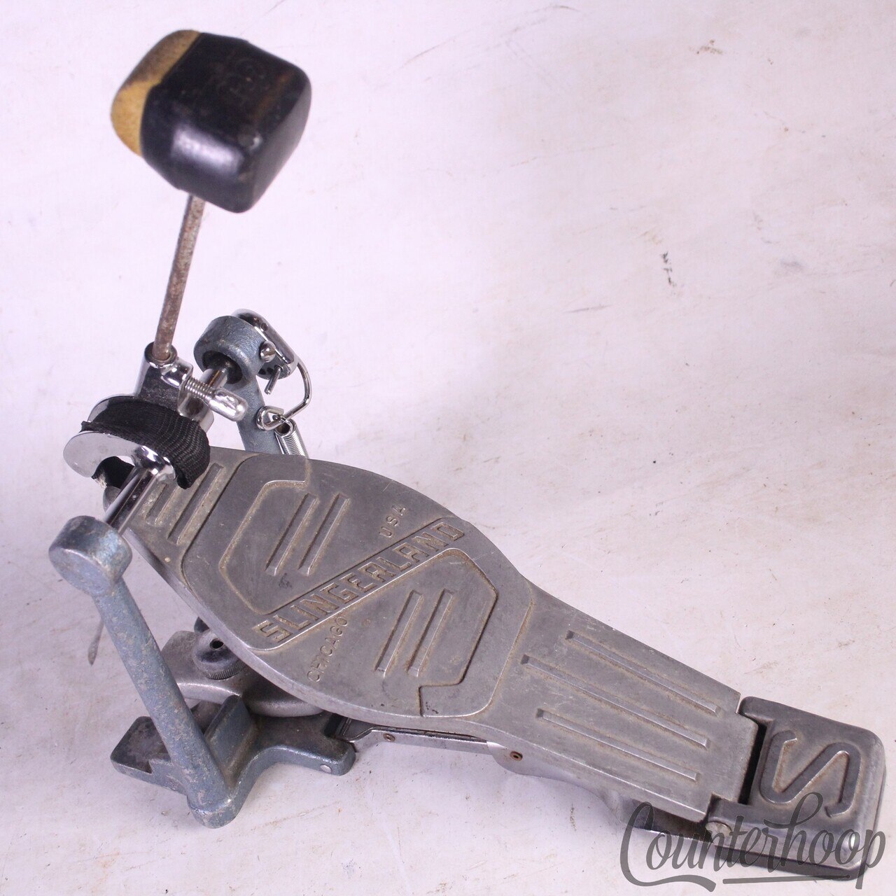 Slingerland Bass Drum Pedal Vintage 60s Tempo King Chicago,IL USA Single-Spring — main photograph