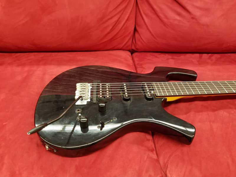 Parker P-40 Electric Guitar HSS with piezo pickup Trans Black | Reverb