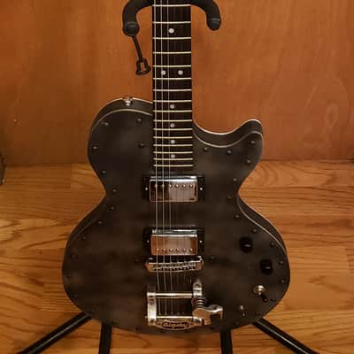 Fouke Single Cut Aluminum Hollow Body Bigsby 2000's image 2