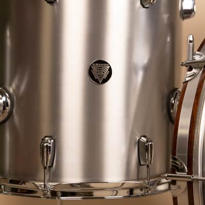Blackwood Drum Co. Aluminum Drum Set 14x22 9x13 and 15x16 image 2