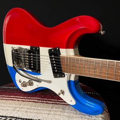 Mosrite “The Ventures" (1965) ~ ”Salesman Sample”~ Red White & Blue image 3