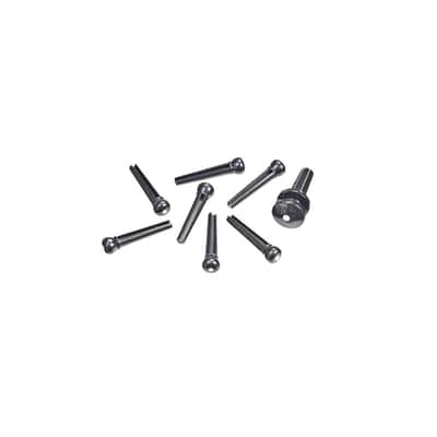 Daddario Plastic Bridge & End Pins Molded Bridge Pins - Black w Ivory Dot image 1