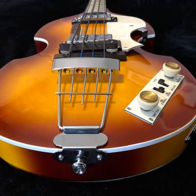 Hofner Ignition Violin Bass (Sunburst) w/ Upgrades & Hard Case image 7