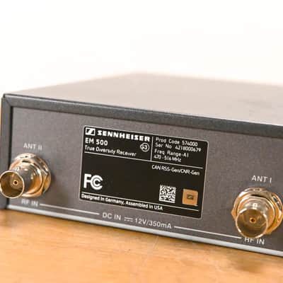 Sennheiser EM 500 G3 Wireless Receiver - 470-516 MHz (NO POWER SUPPLY) CG01YRR image 9