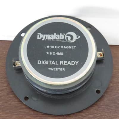 USED SINGLE 1.5" INCH DYNALAB DOME TWEETER. 8 OHMS. OD 4" INCHES image 2
