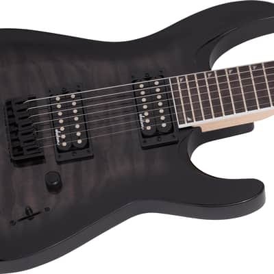 Jackson JS Series Dinky™ Arch Top JS32Q DKA HT, Amaranth Fingerboard, Transparent Black Burst image 3