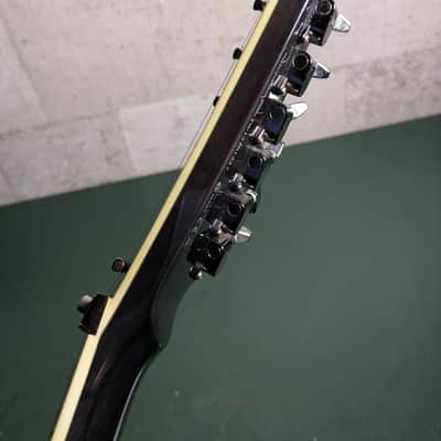ESP Horizon Kiko 27 Frets Heel Cut 2013 See Thru Black Grass Roots image 15