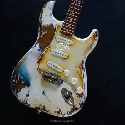 Fender Stratocaster Olympic White Heavy Aged Relic image 11