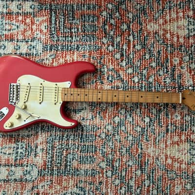Fender Vintera Road Worn '50s Stratocaster 2020 - 2021 - Fiesta Red image 2