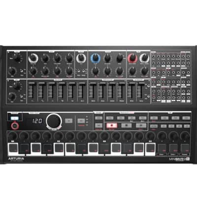 Arturia MINIBRUTE 2S NOIR / Black Semi-modular Analog Sequencing Synthesizer