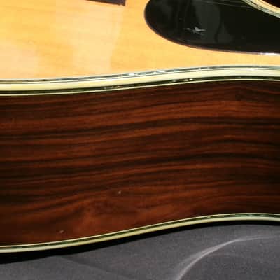 1980 Yairi YW-600 Dreadnought Guitar New Jacaranda Natural+vintage Hard Case image 12