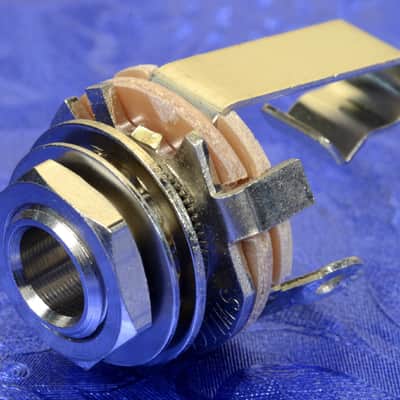 Switchcraft 1/4" Premium Mil. Spec. Guitar Input Jack/Amp Speaker Output Jack, #JK001 image 1