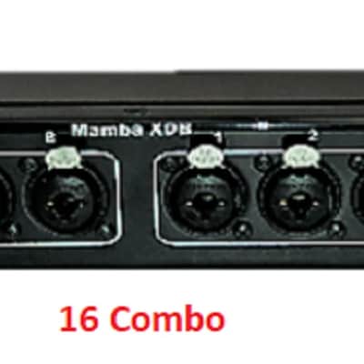 Mamba 16 Combo (XLR/TRS/TS) to 2 DB25 Tascam pin out 1RU Patch Bay