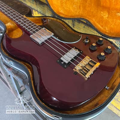 Vintage 1970s Greco EB420 Bass Guitar – Cherry Red (Made in Japan) image 2