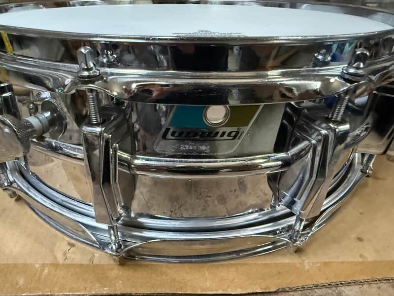 Ludwig 5x14 Supraphonic Snare Drum 1970s - Chrome image 1