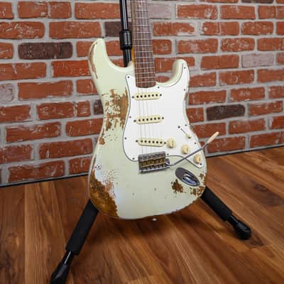 Fender Custom Shop 30th Anniversary 1960 Stratocaster Heavy Relic #56 Summer Event Limited Edition Super Faded Aged Sonic Blue 2017 w/OHSC image 6