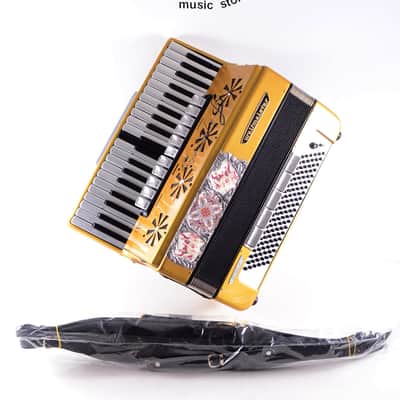 Custom Made Top Professional ACCORDION WELTMEISTER STELLA 120 bass, 16 reg. + Hard Case & New High Quality Leather Shoulder Straps ~ Refurbished - Certificate -VIDEO image 18