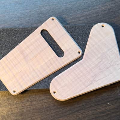 Guilford 4A Flame Maple Backplate Set fits PRS S2 USA - top mount image 2