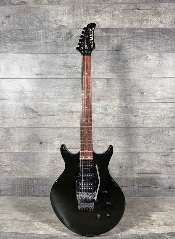 Hamer SS1 Steve Stevens USA 1986 - Black Sparkle image 1