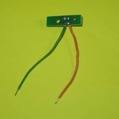 lightly used Boss RED LED on a very small rectangle circuit board + green & orange wires (works fine) for Boss compact size pedals - came off of a lightly used 2005 DD3 pedal (the DD-3B version) (NO pedal included / NO other items included) image 2