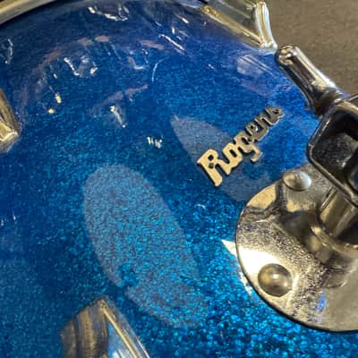 Rogers Holiday Script Logo 8x12/9x13/16x16/14x20 1960s - Blue Sparkle image 13