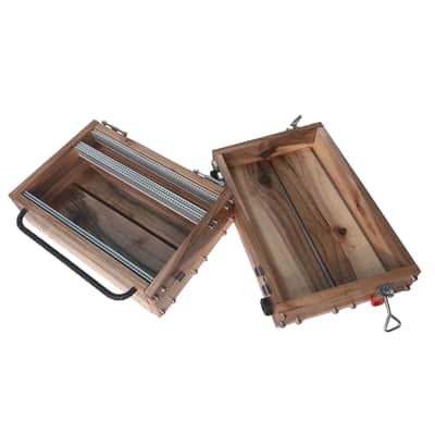 4U / 56hp LUNA Eurorack Case + LID • Walnut • Rails + Trheaded strips • Unpowered • Ready to ship image 11