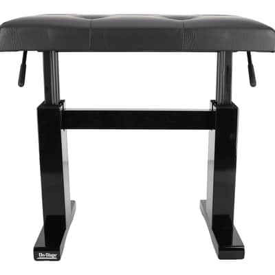 On-Stage KB9503B Hydraulic Height-Adjustable Piano Bench+Premium Tufted Cushion image 4