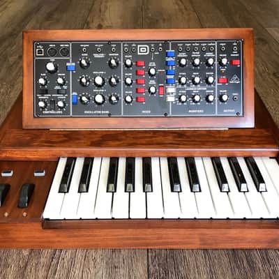 Custom 25 Note Keybed & Enclosure for Behringer Model D 2019 Walnut image 6