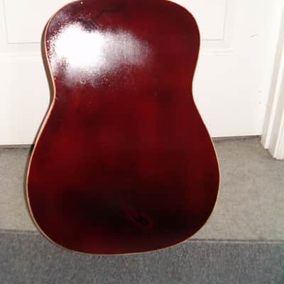 Delta Musical Instruments D901/SB Parlor Sized Acoustic Guitar 2003 Sunburst top Mahogany Stained Ba image 4