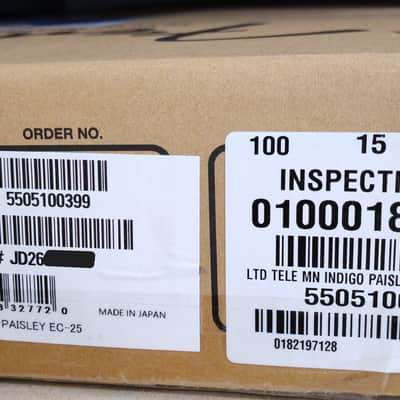 *NEW IN BOX* 2026 Fender Japan Limited Edition Indigo Paisley Telecaster, Fender Flagship Tokyo Store Exclusive Color, MIJ JD26 image 24