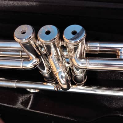 LYNNZHORN PRO .465 BORE LYNN NICHOLSON Bb trumpet - approx. 2019 - Silverplated image 12