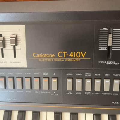 Casio CT-410V Casiotone 49-Key Synthesizer 1980s - Black image 5