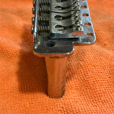 CHROME 1970s Vintage Fender Stratocaster BRIDGE w/ GOTOH Saddle image 3