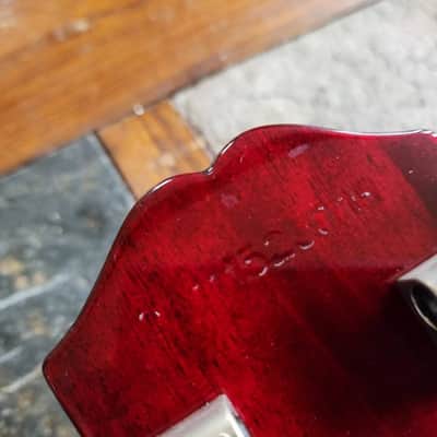Epiphone Les Paul Custom Widow w/RoadRunner hsc - red burst image 6