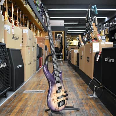 Spector Euro 5 CST 5-String Electric Bass Guitar Natural Violet Burst w/Padded Gig Bag image 5