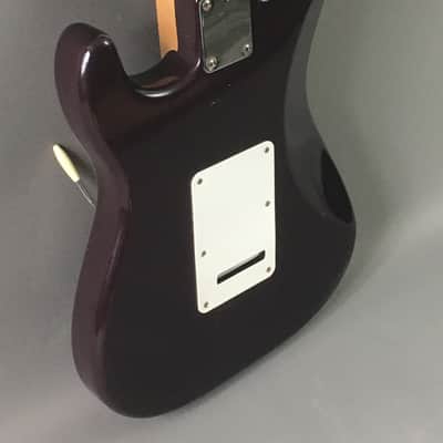 Vintage Custom Fender Solid Body Stratocaster Electric Guitar 1999 Purple 7.8 Lb Upgraded Tremolo HSC image 11