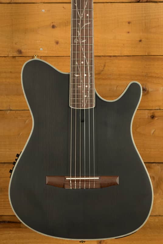 Ibanez TOD10N Tim Henson/Polyphia Electro-Nylon - Rosewood - Transparent Black Flat image 1