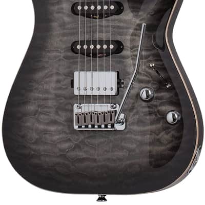 Schecter California Classic Solidbody Electric Guitar - Charcoal Burst image 1