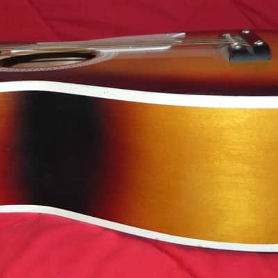 Vintage Silvertone Model 319 Acoustic 1960's Tobacco Sunburst Parlor Guitar image 9