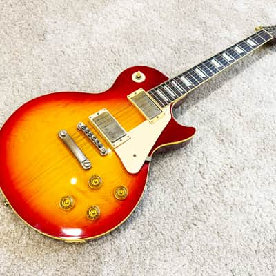 Epiphone Les Paul Standard Made in Japan Open Book Headstock (Japanese Domestic) 1998 - Cherry Burst image 5